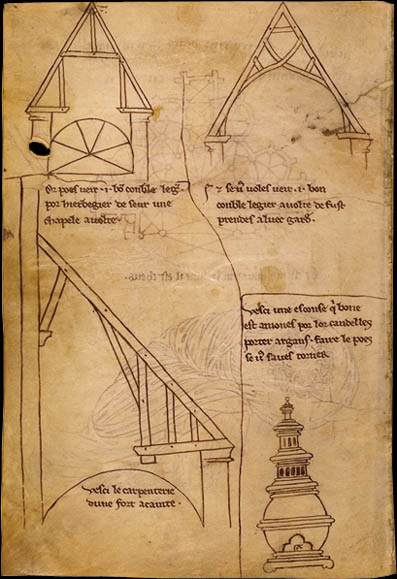 Folio 34 - Modèles de charpente - Lanterne sourde.