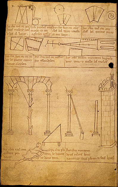 Folio 40 - Tracés de construction.