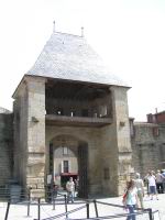 Carcassonne - 54 - Chateau comtal - Porte de la barbacane du chateau (2).jpg