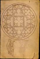 Folio 31 - Rose dite de l'eglise de Lausanne - Homme barbu assis tenant son pied