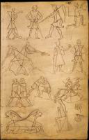 Folio 37 - Etudes et traces geometriques