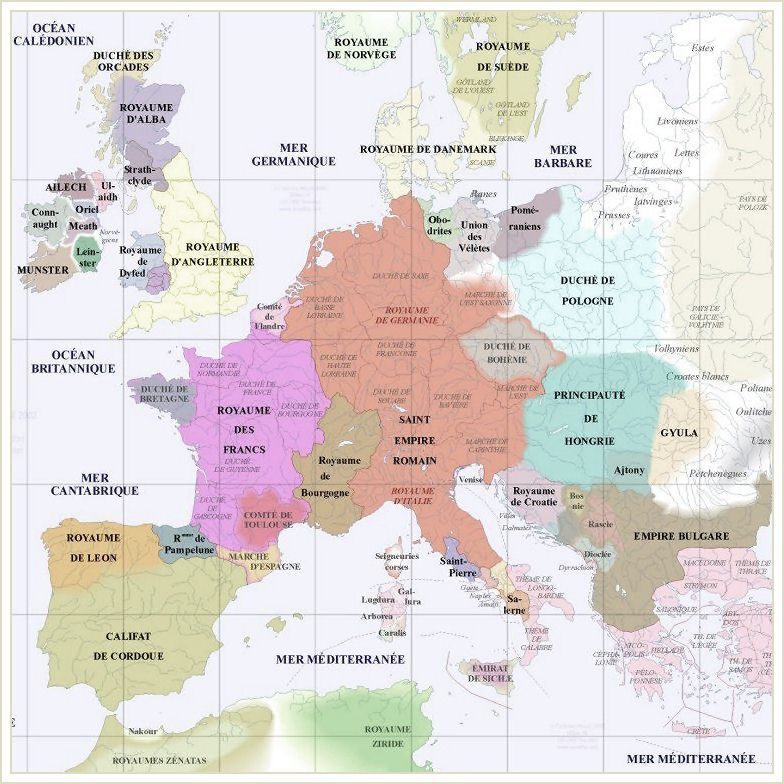 Europe en l'an 1000
